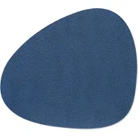 Lind DNA Placemat Curve L Hippo Navy Blue (Set van 4)-37 x 44 cm