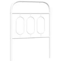 vidaXL Vervangend hoofdbord 75 cm metaal wit