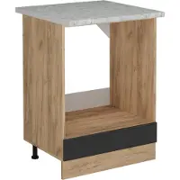 Vicco R-Line Ovenombouwkast – 60 cm WB Marmer Antraciet landhuis