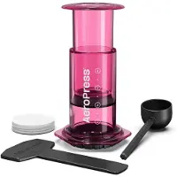 Aeropress Koffiezetapparaat - Clear Pink