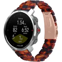 Strap-it Resin bandje geschikt voor Polar Grit X / Grit X Pro / Vantage M / M2 / M3 / V3 - lava