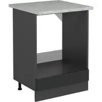 Vicco R-Line Ovenombouwkast – 60 cm WB Marmer Antraciet landhuis