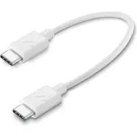 Cellularline USB-C-kabel - USB-C 15 cm Wit