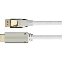 Python DisplayPort naar HDMI kabel - DP 1.4 / HDMI 2.0 (4K 60Hz + HDR) / wit - 5 meter
