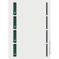 Leitz PC Printbare Zelfklevende Rugetiketten 1685 Voor 1080 Ordners Lichtgrijs 62 x 192 mm 400 Stuks