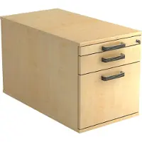 Hjh OFFICE PRO SIGNA TC20 SG - Rolcontainer Esdoorn Hout met ophangsysteem Greeplijst kunststof