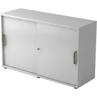 Hjh OFFICE PRO BETA 1752S - Grijs Hoogte van de map | 2 OH Schuifwandkast Greeplijst kunststof