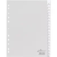 Durable 1 tot 20 Numerieke tabbladen A4 Grijs 20 tabs PP (Polypropeen) 11 Gaten 6443