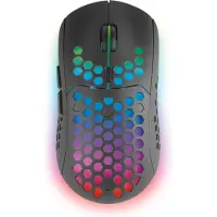 Mars Gaming MMW3, Draadloze Gaming Muis, RGB Flow, Ultralicht , , Zwart (Draadloze), Muis, Zwart