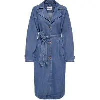 ONLY Tussenmantel blauw denim