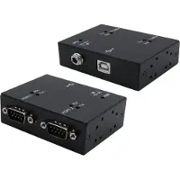 EXSYS USB 2.0 naar 2S seriële RS-232 poorten, metalen behuizing, met FTDI chipset, Data converter
