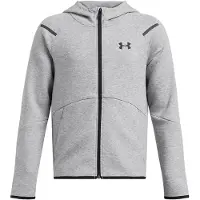 Under Armour Unstoppable Fleece Full Zip Sweatshirt Grijs 7 Years Jongen