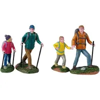 Lemax Father And Daughter Hikers Vail Village Collection 2024