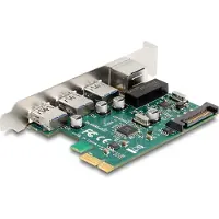 DeLOCK PCI Express x1 Card to 3 x USB 5 Gbps Type-A female + 1 x Gigabit LAN