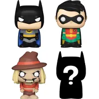 Funko POP! Bitty Pop: DC Comics 4-Pack Serie 1 - Batman 152 - Robin 153 - Scarcrow 195 + Mystery
