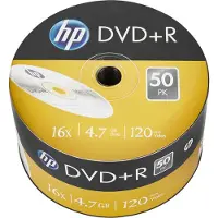 HP DVD+R 4.7GB/120Min/16x Bulk Pack (50 Disc)