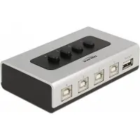 DeLOCK Switch USB 2.0 with 4 x Type-B female to 1 x Type-A female manual bidirectional