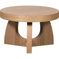 Woood Tala Bijzettafel - MDF Fineer - Naturel - 35x55x55
