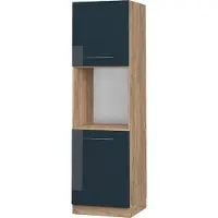 Vicco Fame-Line Keukenkasten – 60 cm open Donkerblauw hoogglans