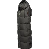 NAVAHOO Bodywarmer 'Schnuffelchen' donkergrijs / zwart / wit