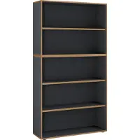 VCM Houten Büro Standplank boekenkast Dossierplank Boekenkastplank Salia 5-voudig breedte 100 cm