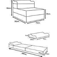 Viking Choice Luxe Opvouwbaar Matras Grafiet - 1 Persoons 70x200x15 cm - Met Hoofdkussen - Campingmatras & Zitbank