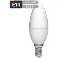 Avide E14 LED Lamp 6.5W - 806lm - 4000K - Neutraal Wit - LED Kaarslamp B35 - Vervangt 60W Gloeilamp