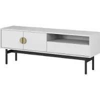 Selsey STOON - TV-kast - 1 lade en nis - wit