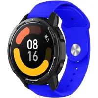 Strap-it Siliconen sport bandje - geschikt voor Xiaomi Watch S1 (Active/Pro) / Watch 2 Pro / Watch S3 / Mi Watch / Amazfit Balance / Bip 5 / Pace / Stratos - blauw