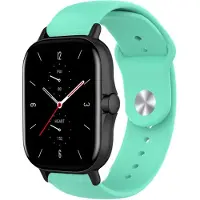 Strap-it Siliconen sport bandje - geschikt voor Xiaomi Amazfit GTS 1-2-3-4 - Mini / Amazfit Bip / Bip S / Bip Lite / Bip U Pro / Bip 3 / Amazfit GTR 42mm - aqua