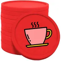Combicraft koffiemunten rood - Ø29mm enkelzijdig bedrukt - 100 stuks