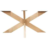 Furniture Legs Europe Spinpoot van eikenhout ongelijkzijdig matrix 140 bij 70 cm en hoogte 72 cm (15 x 5 cm)
