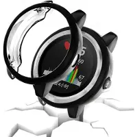 Strap-it TPU case - zwart bescherm hoesje geschikt voor Garmin Vivoactive 3 - zwarte beschermhoes voor Garmin Vivoactive 3