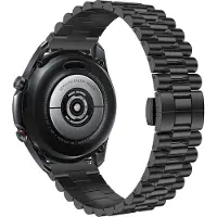 Strap-it Luxe presidential stalen band - geschikt voor Xiaomi Watch S1 (Active/Pro) / Watch 2 Pro / Watch S3 / Mi Watch / Amazfit Balance / Bip 5 - zwart