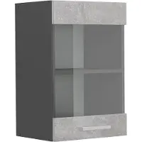 Vicco R-Line Glazen keukenkast – 40 cm Beton