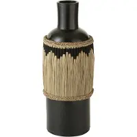J-Line Vaas motief terracotta/gras zwart/naturel