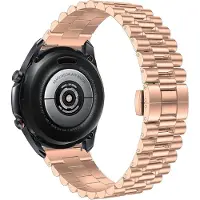 Strap-it Luxe presidential metalen bandje - geschikt voor Huawei Watch GT 3 Pro 43mm / GT 3 42mm / GT 2 42mm - rosé goud