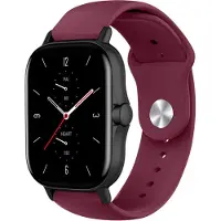 Strap-it Siliconen sport bandje - geschikt voor Xiaomi Amazfit GTS 1-2-3-4 - Mini / Amazfit Bip / Bip S / Bip Lite / Bip U Pro / Bip 3 / Amazfit GTR 42mm - bordeaux
