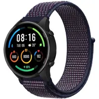 Strap-it Smartwatch bandje nylon - geschikt voor Xiaomi Watch S1 (Active/Pro) / Watch 2 Pro / Watch S3 / Mi Watch / Amazfit Balance / Bip 5 - indigo blauw