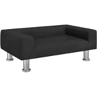 vidaXL Hondenmand 70x45x26,5 cm fluweel zwart