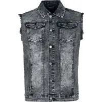 Black premium by emp Bodywarmer - Denim bodywarmer - S tot XXL - voor Mannen - grijs | Maat S
