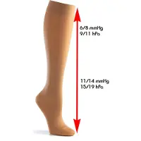 Mamsy ondersteunende kniekousen 70 denier beige Pantykousen Dames Polyamide - maat M