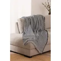 Belmarti Plaid Kenya 230x260 Donkergrijs - Stijl, warmte en comfort in perfecte balans - Premium kwaliteit