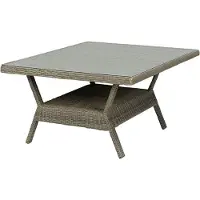 Intratuin Bijzettafel Samba Grijs 110 X 110 X 63 Cm