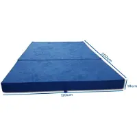 Viking Choice Opvouwbaar Logeermatras - Camping Matras - Reismatras - 120x200x10 cm - Blauw