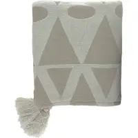 Home Society - Plaid - Kleed - Earl - Polyester - 150x130cm - Beige - Creme -