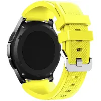 Strap-it Smartwatch bandje - siliconen bandje geschikt voor Huawei Watch GT 2 42mm / GT 3 42mm / GT 3 Pro 43mm - Amazfit GTS 1-2-3-4 - Mini / Bip / GTR 42mm - geel