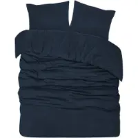 DoubleDry Dekbedovertrek flanel 100% zacht katoen lits jumeaux 240x200/220 cm