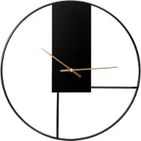 Platinet Wandklok SPACE, rond model, met een stille wijzerplaat