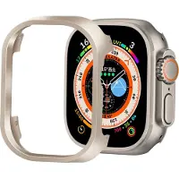 Strap-it Geschikt voor Apple Watch Ultra metalen Case - AW Ultra metalen case - sterrenlicht - hoesje - beschermhoes - protector - bescherming